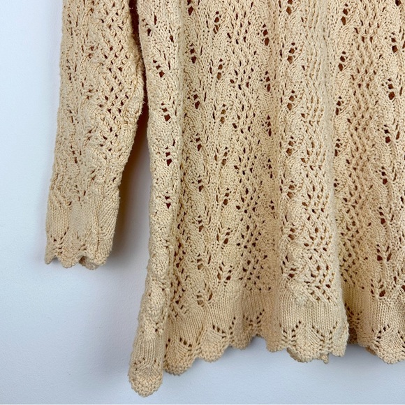 Vintage Roll Neck Open Knit Sweater - Picture 3 of 7